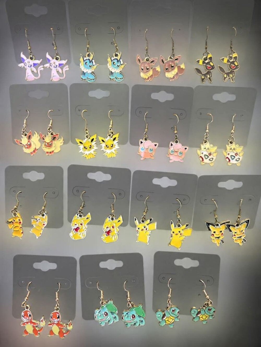 Hand Crafted Pokemon Hypoallergenic Dangle Earrings - 2 For $18!